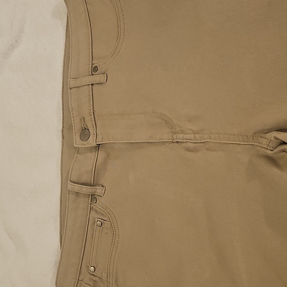 NWOT Faded Glory Straight leg Button/Zip Tan Pant Size 14 - Picture 7 of 10